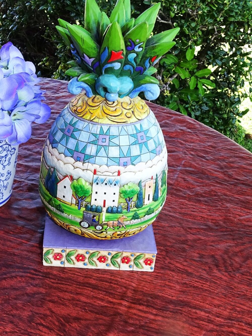 Jim Shore #4007666 Welcome All Colorful Pineapple